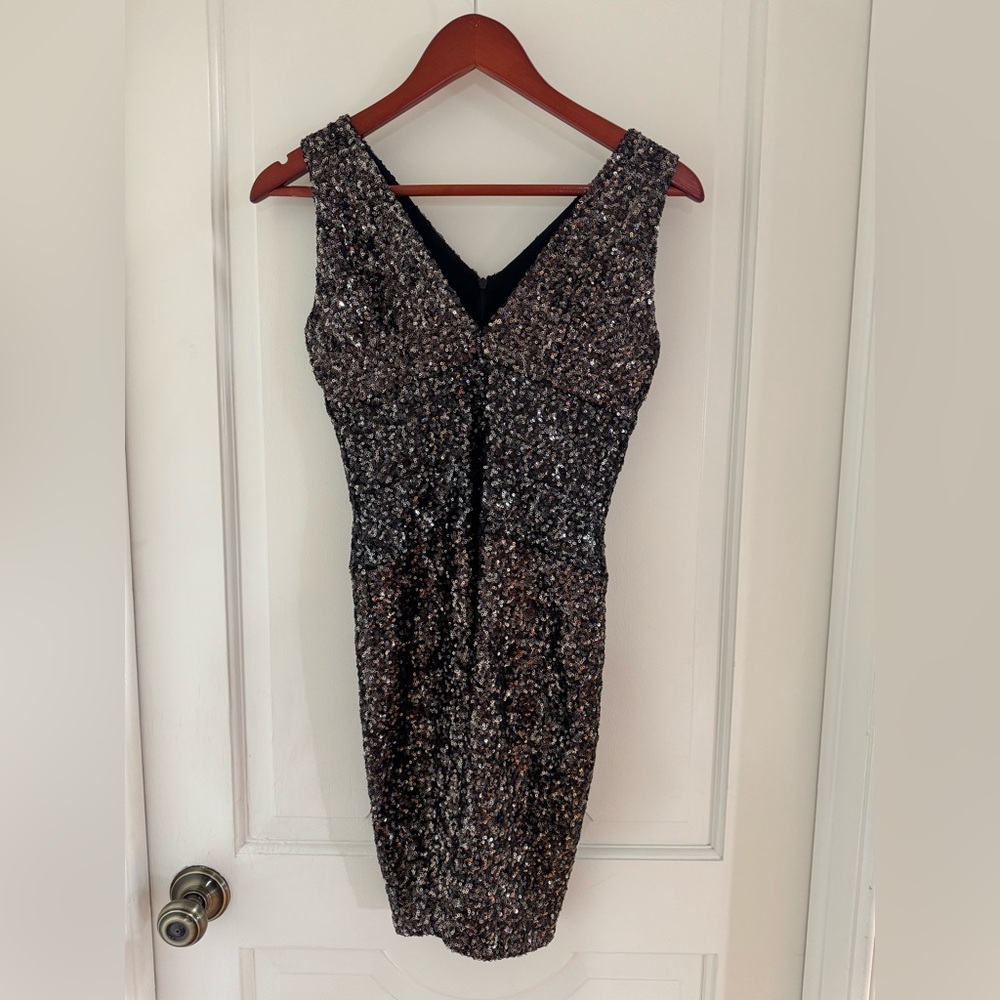 Dress the Population Tracy Sequin Minidress Small
